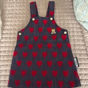 Moschino Red and Blue Casual Dress